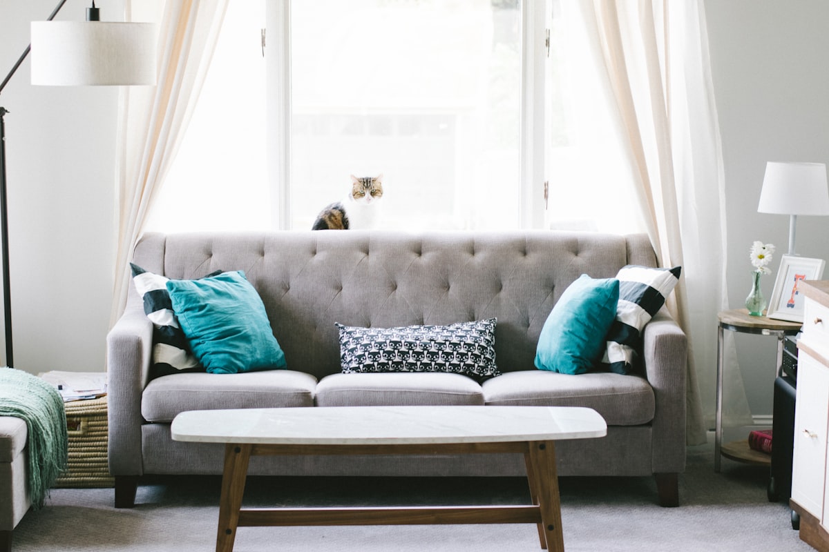 Delivery — finished furniture in its final setting